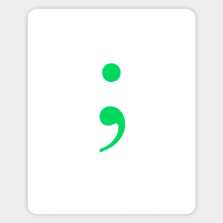 Semicolon Sticker